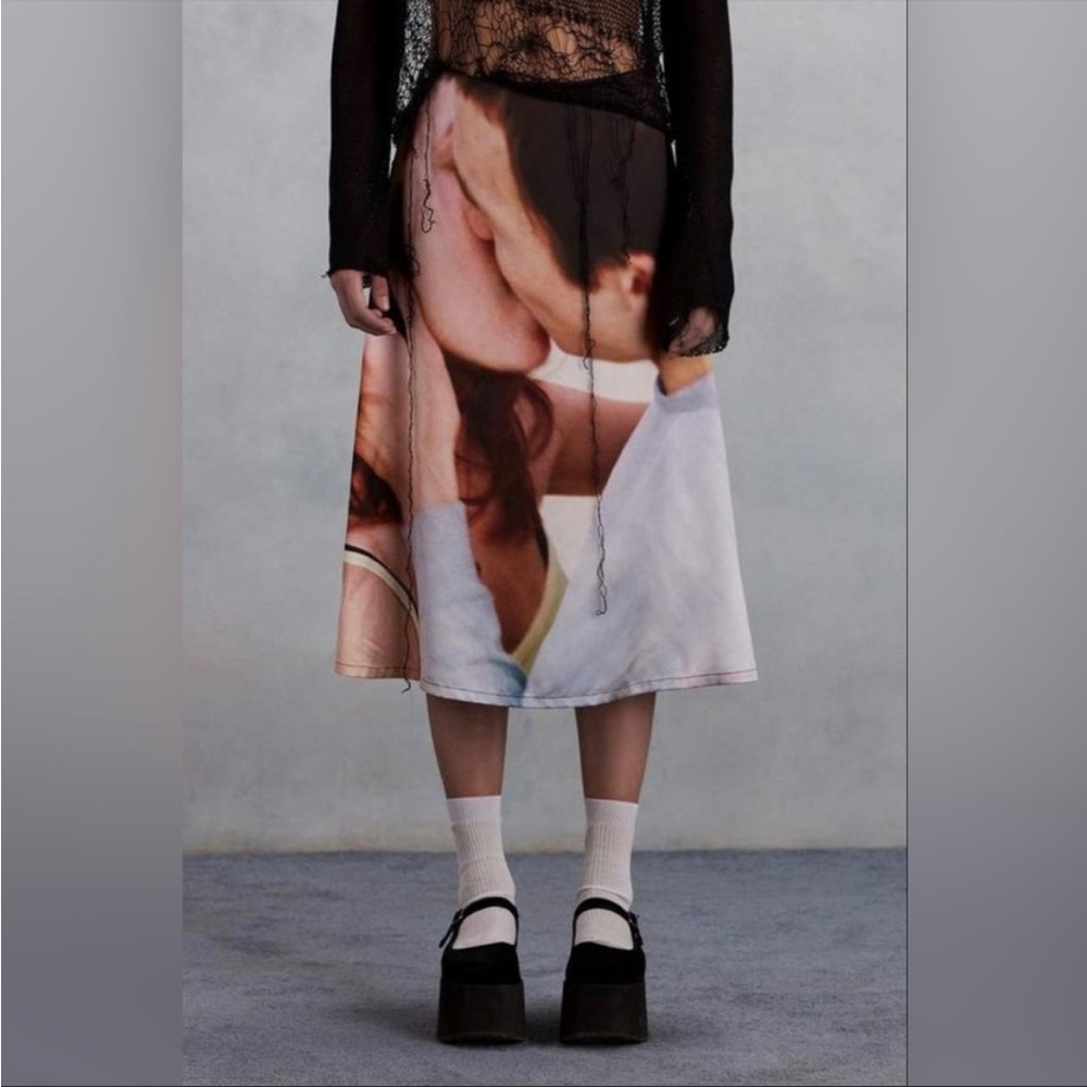 NWT HEAVEN BY MARC JACOBS graphic midi skirt